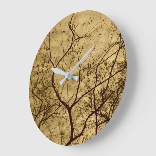 秋の空 ラージ壁時計 (傾斜)