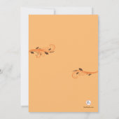 秋の突風の写真の誕生の発表 案内状 (裏面)