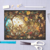 秋の窓 薄葉紙 (クラフト)