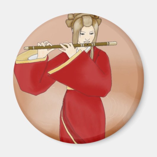 秋の笛 マグネット (正面)