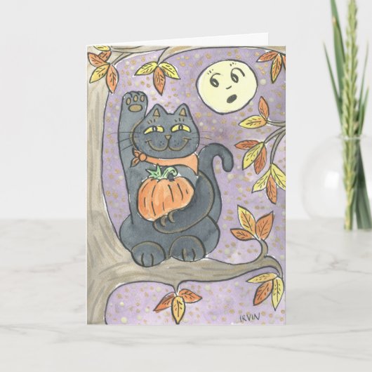 秋の節句の願い カード (正面)