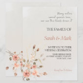 秋の約束 – エレガント秋の結婚式招待状 招待状 (正面/裏面)