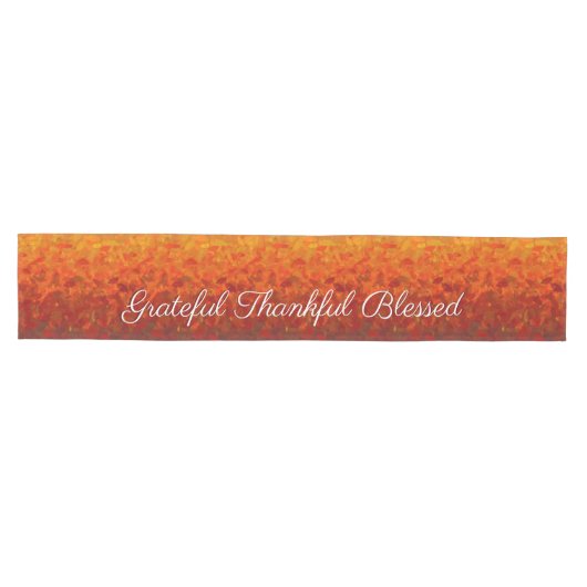 秋の紅葉が感謝の気持ちを賛美持つ ミディアムテーブルランナー (横)