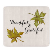 秋の紅葉が親しみやすい感謝祭 カッティングボード (正面)