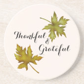 秋の紅葉が親しみやすい感謝祭 コースター (正面)