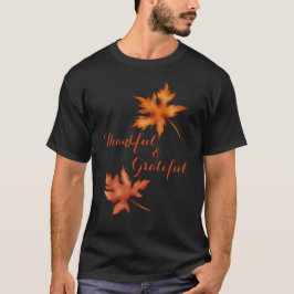 秋の紅葉が親しみやすい感謝祭 Tシャツ