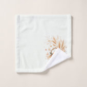 秋の紅葉と花（かぼちゃとリンゴ） バスタオルセット (ウォッシュタオル)