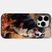 秋の紅葉にインスパイアされたベルナーゼン・マウンテン・ドッグ Case-Mate iPhoneケース (裏面 (横))