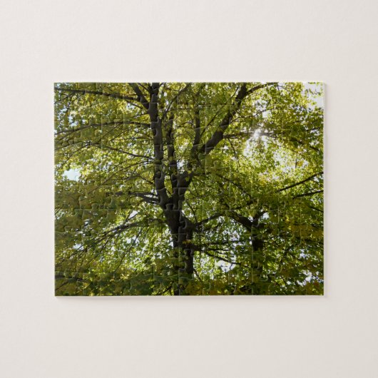 秋の紅葉の中 ジグソーパズル (横)