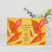 秋の紅葉の園遊会機能 招待状 (スタンド正面)