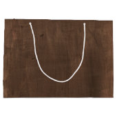 秋の紅葉の素朴な結婚式 ラージペーパーバッグ (裏面)