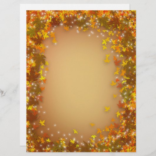 秋の紅葉の背景 (正面/裏面)