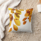 秋の紅葉の黄橙色の木の装飾用クッション クッション (ブランケット)