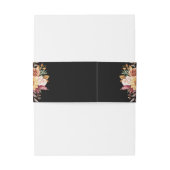 秋の紅葉の黒 招待状ベリーバンド (裏面例)