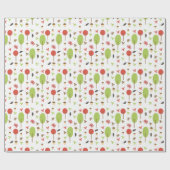 秋の紅葉アコーンツリーズ ラッピングペーパー (フラット)