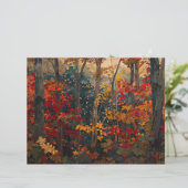 秋の紅葉カラフル林スクラップブック紙 (スタンド正面)