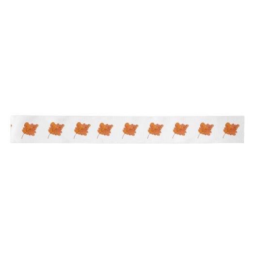 秋の紅葉サテンリボン サテンリボン (正面)
