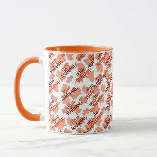 秋の紅葉ツートーンコーヒーマグ マグカップ