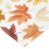 秋の紅葉テラコッタブラウンボホパターン テーブルクロス (アングル)