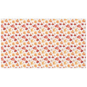 秋の紅葉テラコッタブラウンボホパターン テーブルクロス (正面(横))