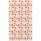 秋の紅葉テラコッタブラウンボホパターン テーブルクロス (正面)