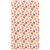 秋の紅葉テラコッタブラウンボホパターン テーブルクロス (正面)