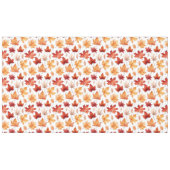 秋の紅葉テラコッタブラウンボホパターン テーブルクロス (正面(横))