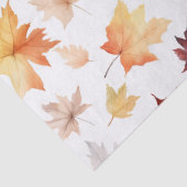 秋の紅葉テラコッタブラウンボホパターン 薄葉紙 (詳細)