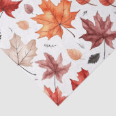 秋の紅葉テラコッタブラウンボホパターン 薄葉紙 (詳細)