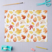 秋の紅葉テラコッタブラウンボホパターン 薄葉紙 (クラフト)