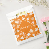 秋の紅葉パターンありがとう フェイバーバッグ (封をした状態)