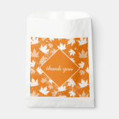 秋の紅葉パターンありがとう フェイバーバッグ (正面)