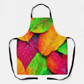 秋の紅葉パターン エプロン (正面)