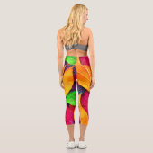 秋の紅葉パターン カプリレギンス (裏面)