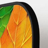 秋の紅葉パターン ピックルボールラケット (左詳細)