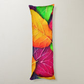 秋の紅葉パターン ボディピロー (裏面 (縦))