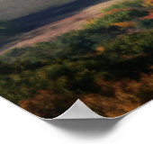 秋の紅葉フィールズバーン自然オルトンアート ポスター (角)