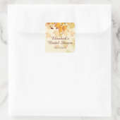 秋の紅葉ブライダルシャワーシール スクエアシール (バッグ)