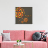 秋の紅葉ポップ・アートのツリーファミリーキャンバスプリント キャンバスプリント (インサイチュ (リビング))