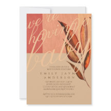 秋の紅葉モダン赤ちゃんシャワー