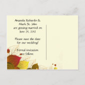 秋の紅葉保存日 案内ポストカード (裏面)