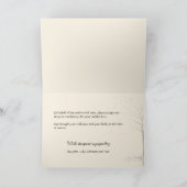 秋の紅葉弔意悔やみや弔慰 サンキューカード (内部)