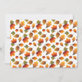 秋の紅葉感謝祭ディナー饗宴パーティー 招待状 (裏面)