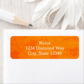 秋の紅葉感謝祭住所 シール (インサイチュ)