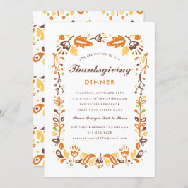 秋の紅葉感謝祭 招待状