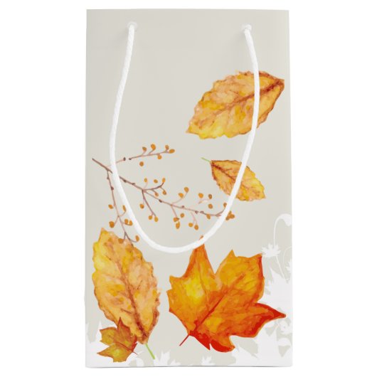 秋の紅葉抱き枕 スモールペーパーバッグ (裏面)