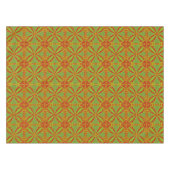 秋の紅葉抽象芸術幾何学的デザイン テーブルクロス (正面(横))