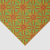 秋の紅葉抽象芸術幾何学的デザイン 薄葉紙 (詳細)