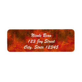 秋の紅葉招待状 ラベル