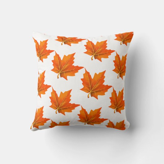 秋の紅葉枕 クッション (裏面)